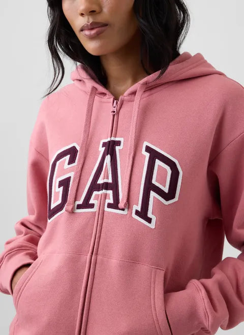 Damen Zip Hoodie mit Logo