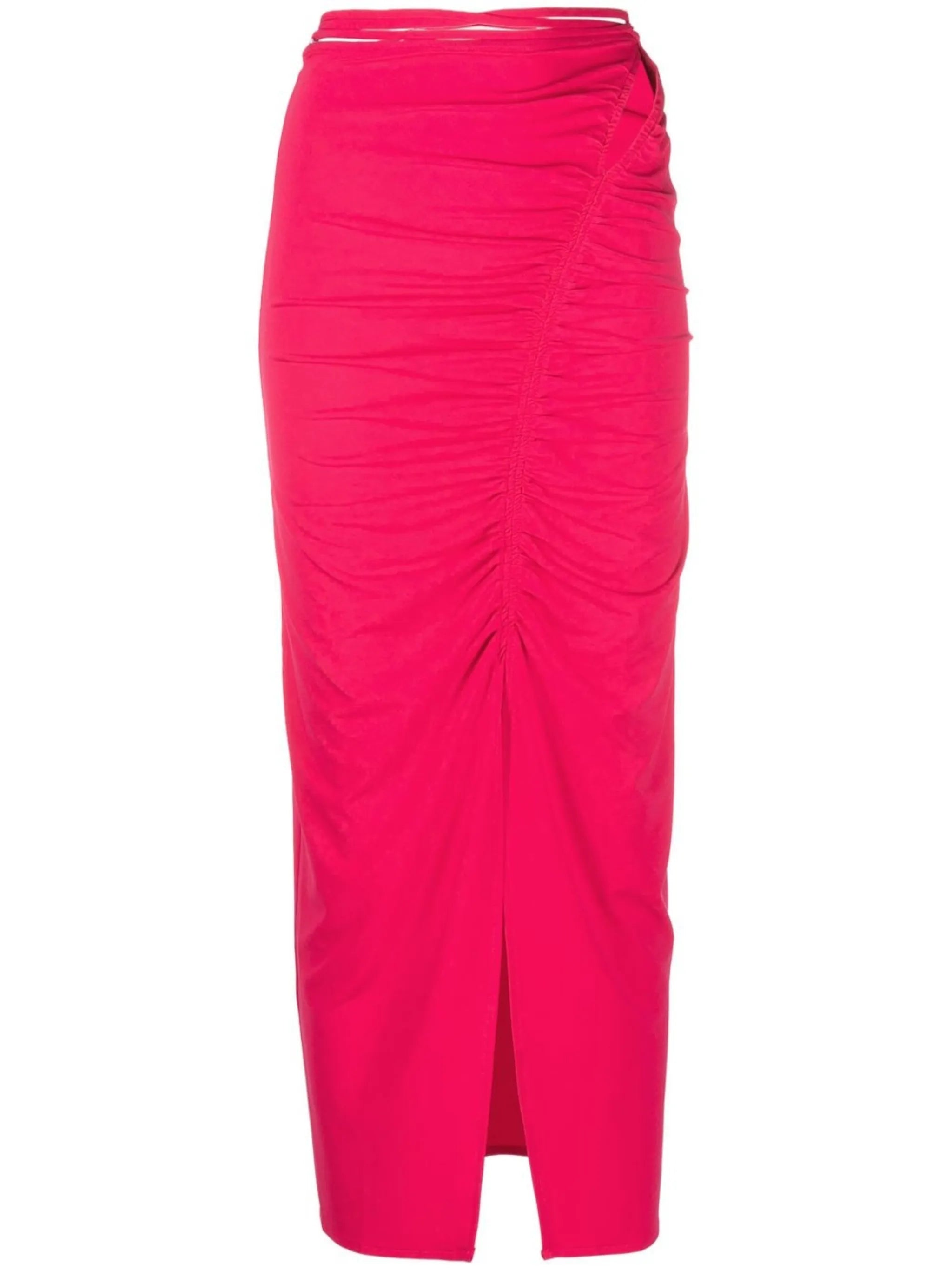 Midi sukně s rozparkem