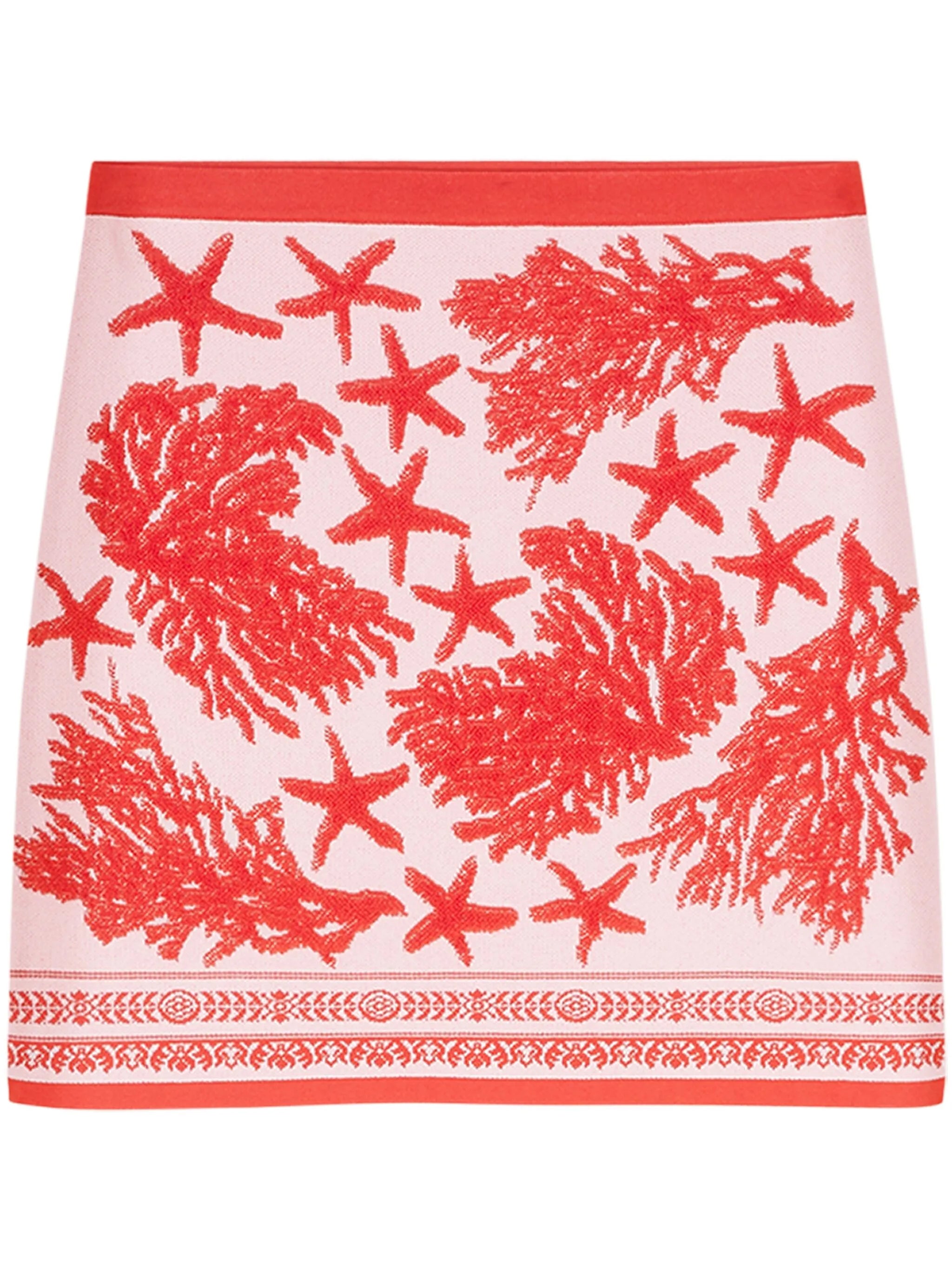 Knitted Barocco Sea Mini Skirt