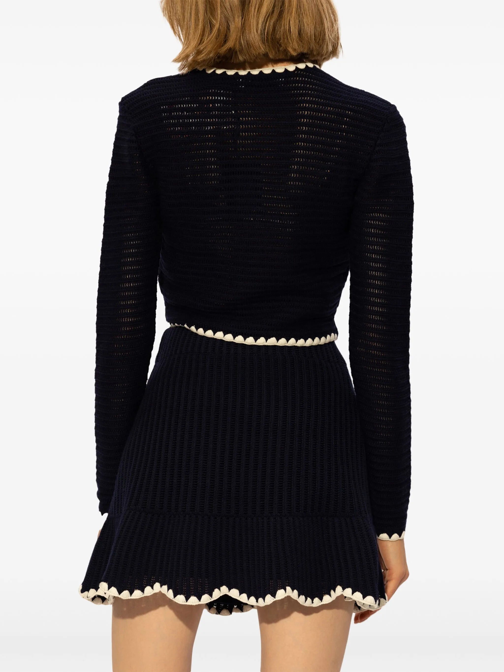 Dlouhý zkrácený kardigan