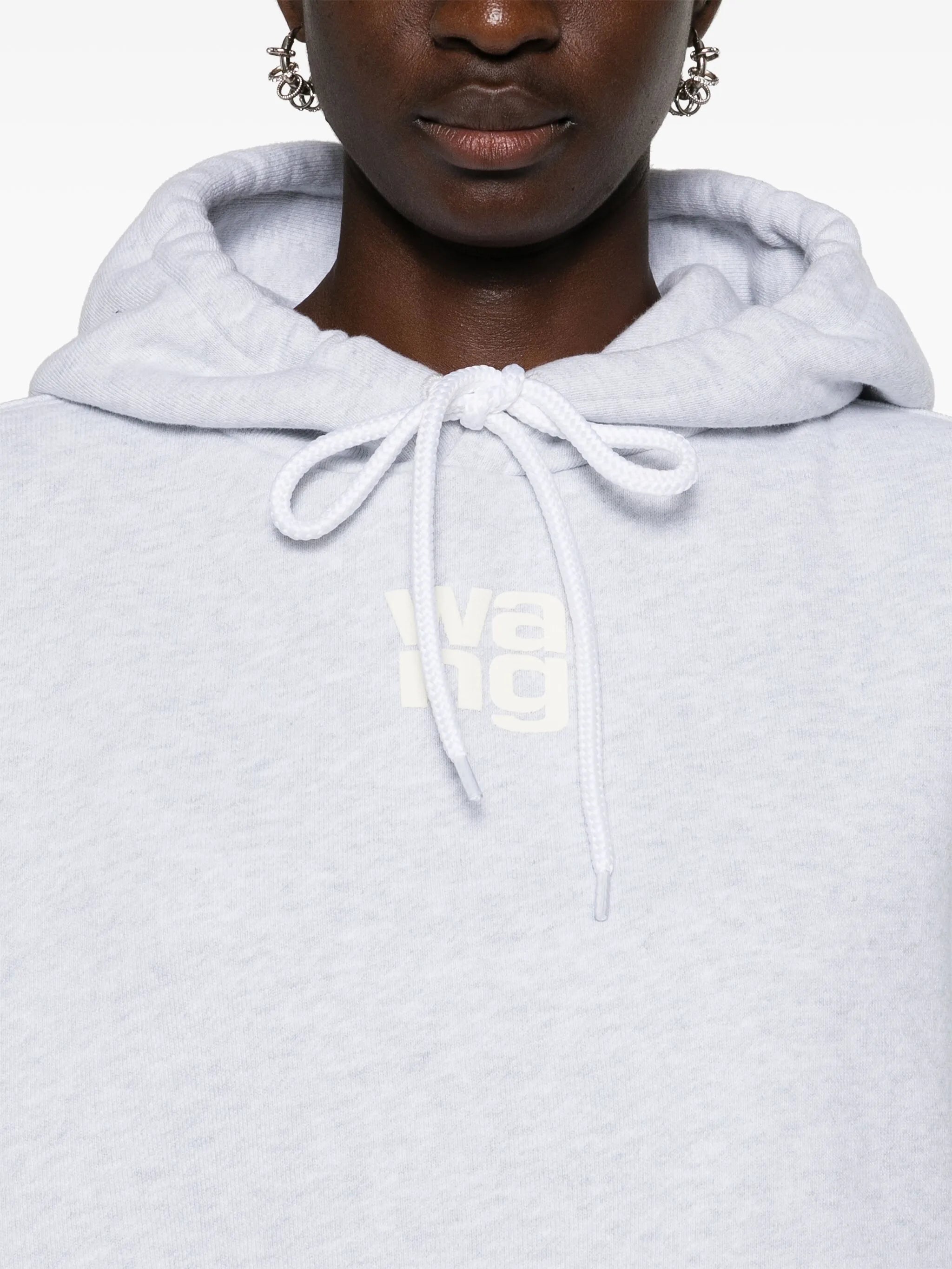 Hoodie with logo print