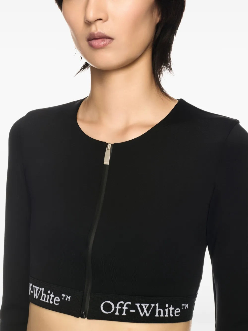 Cropped top with logo