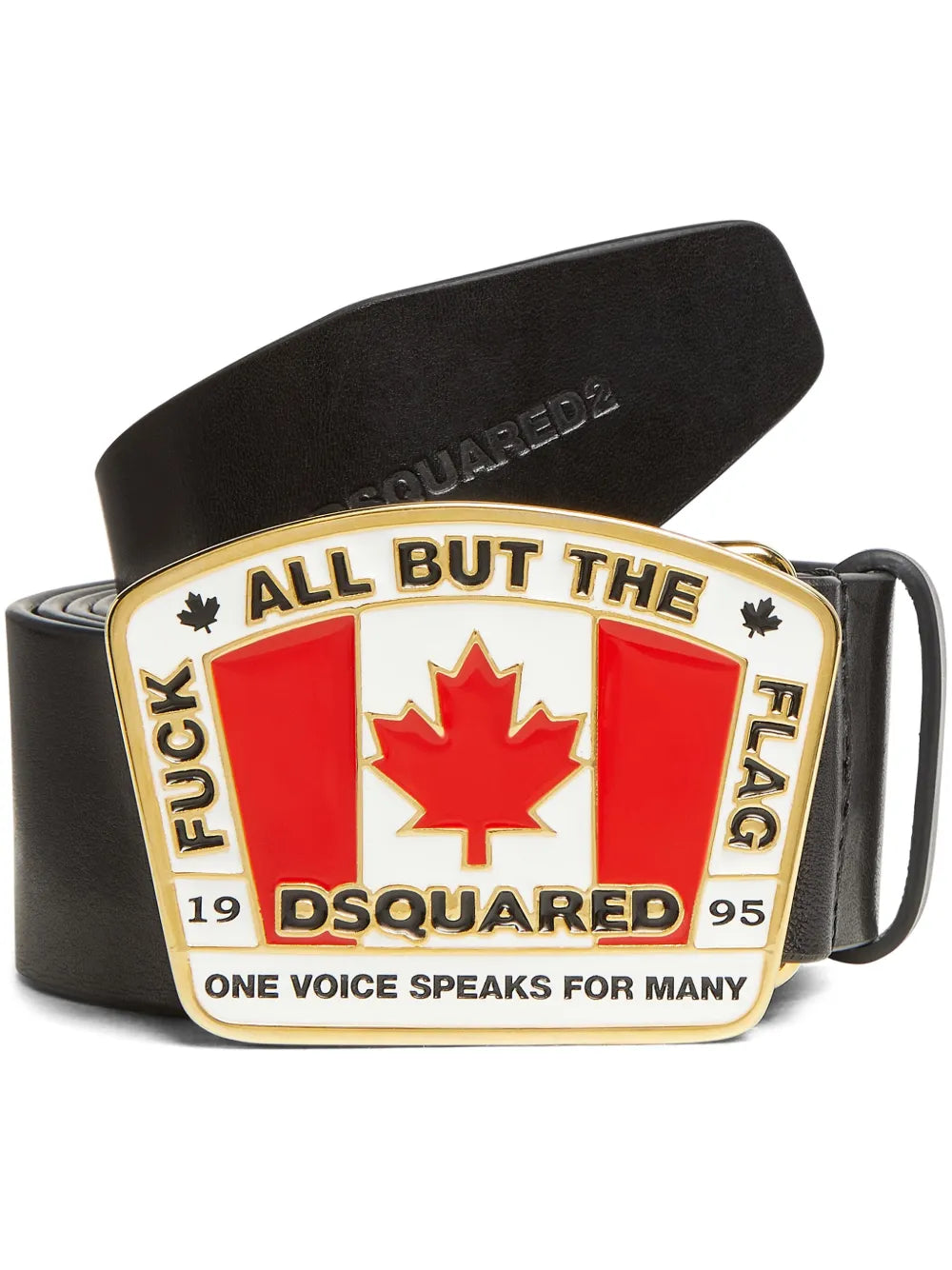 Kožený pásek s logovou přezkou