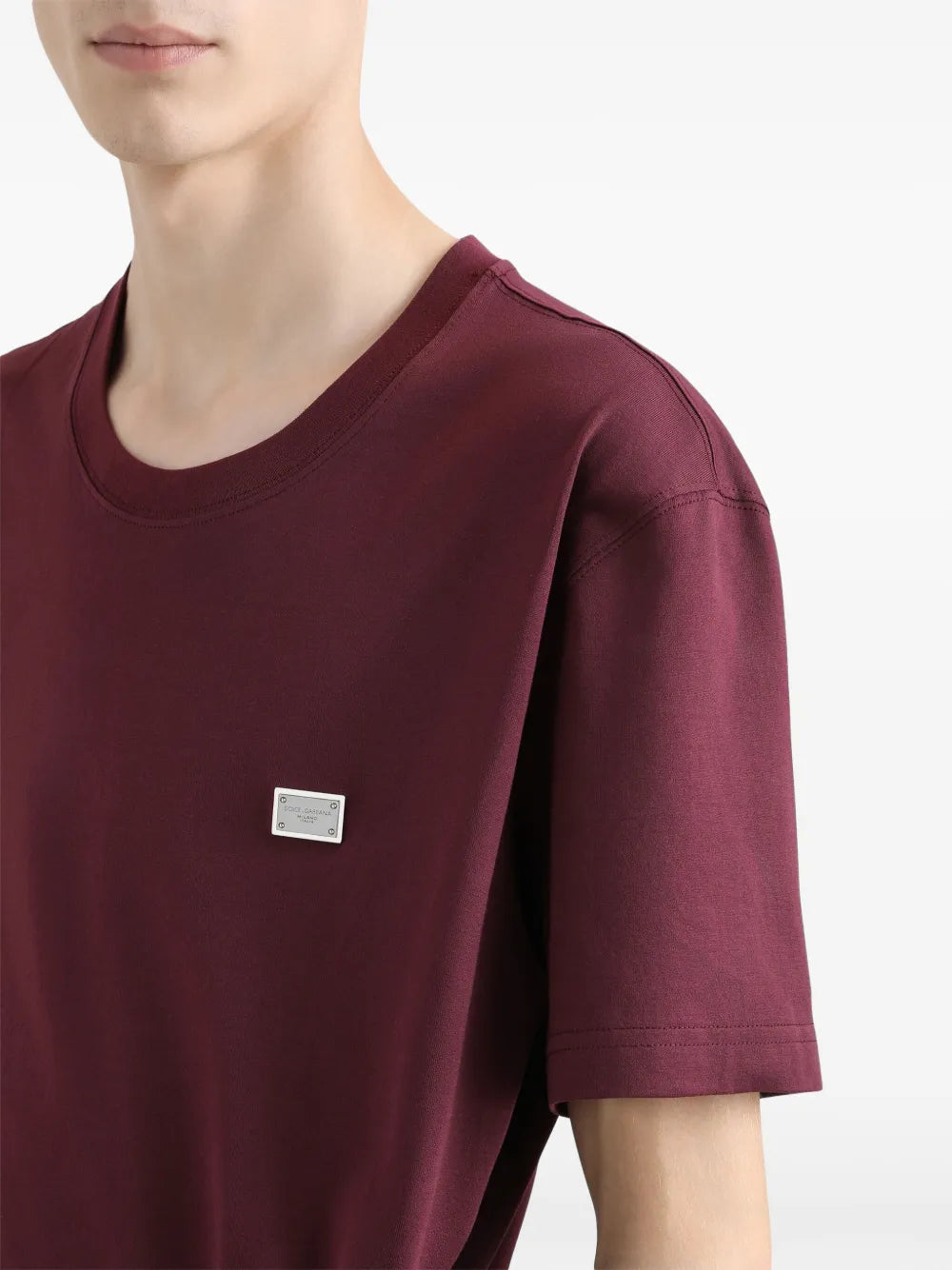 T-shirt with logo badge