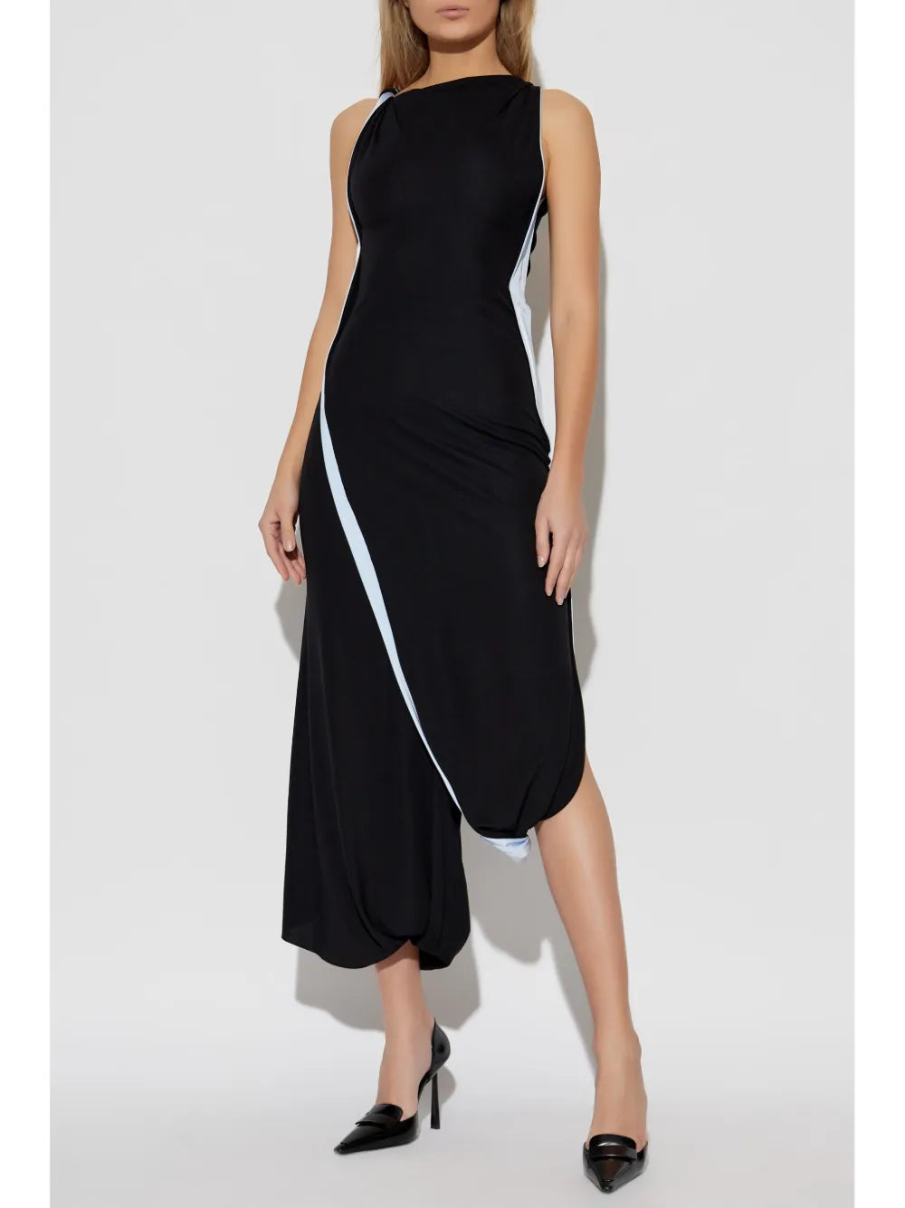 Asymmetrical maxi dress