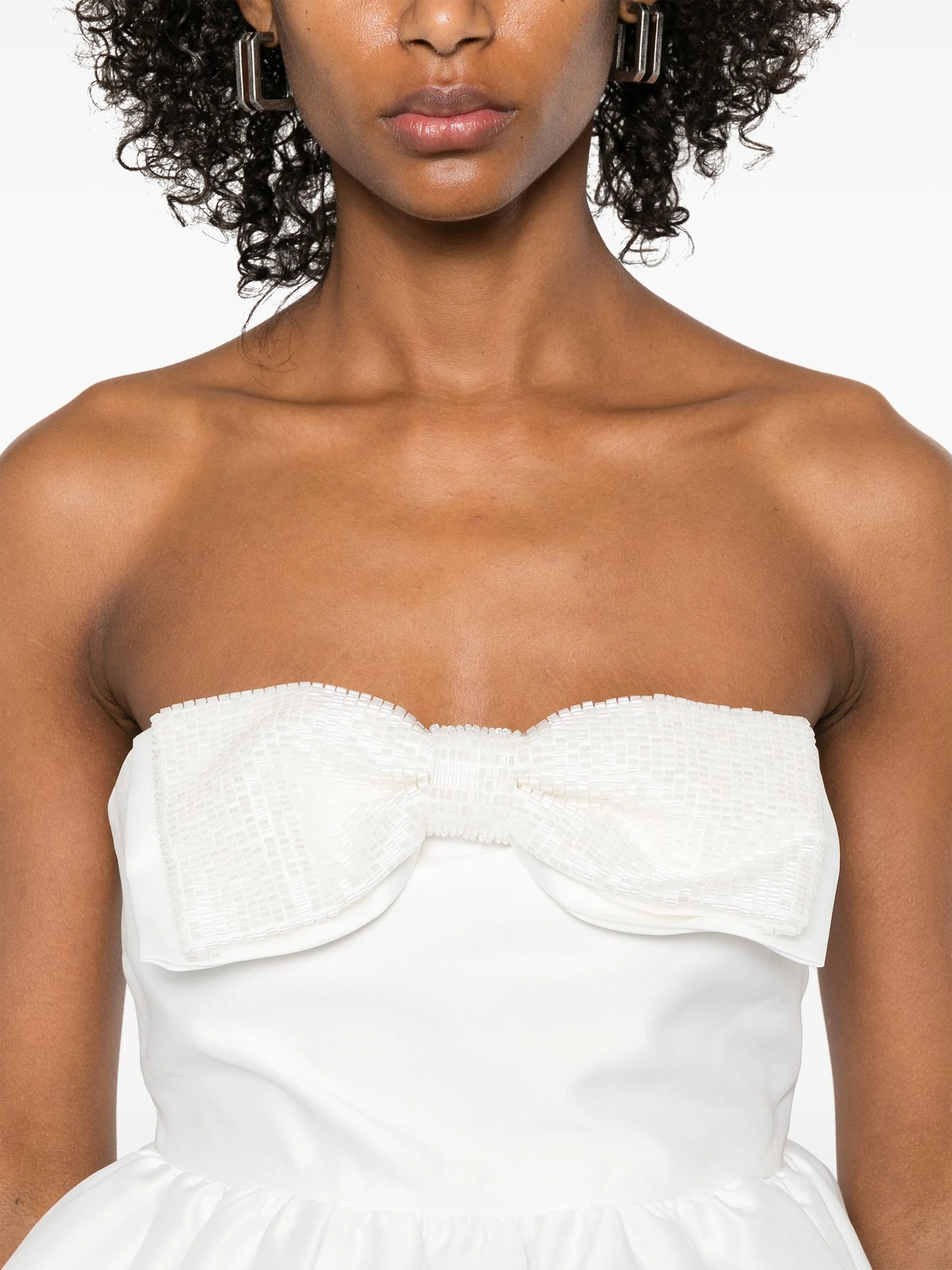 Strapless Mini Dress made of Taffeta