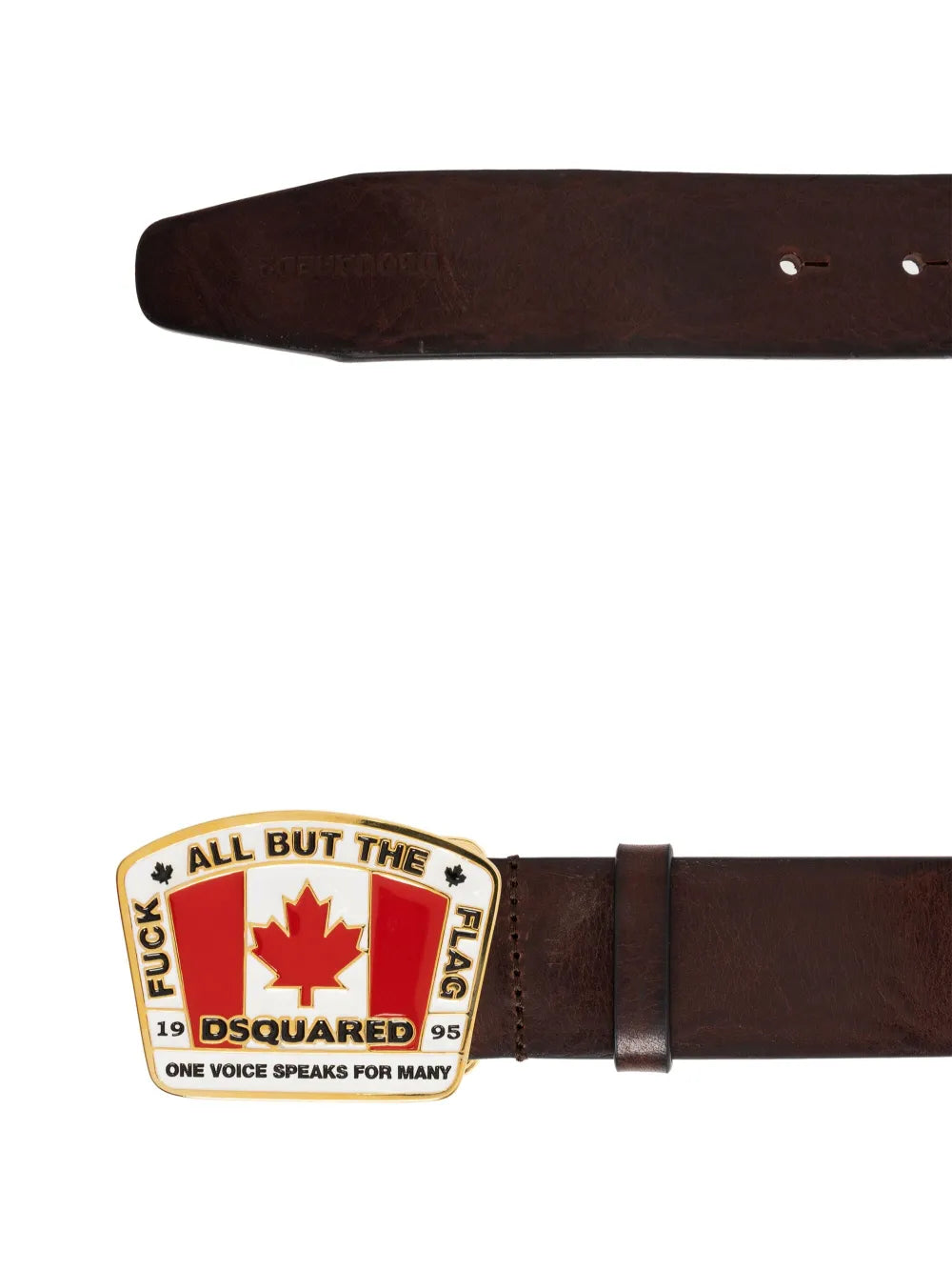 Kožený pásek s logovou přezkou