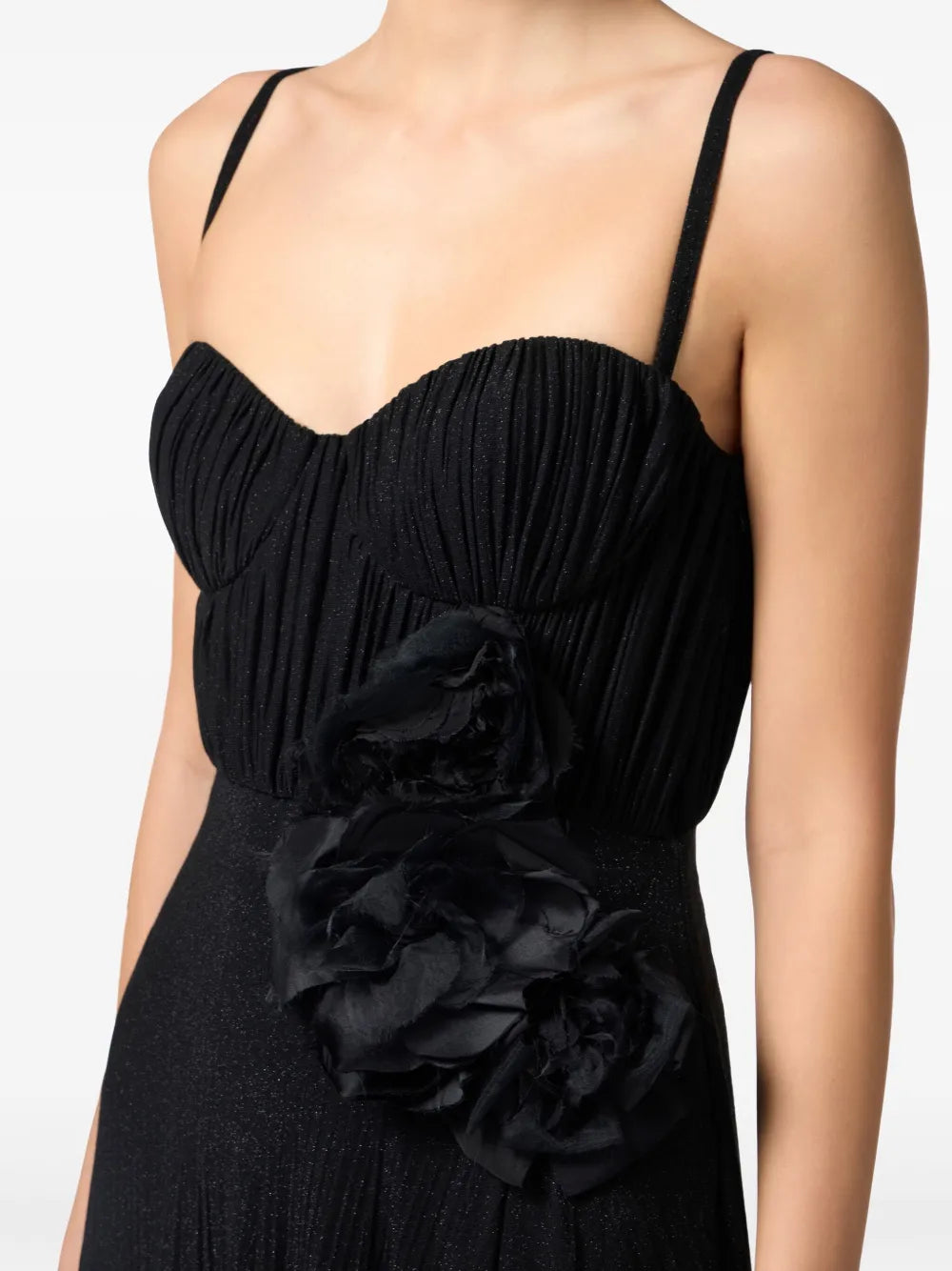 Dress with flower applique