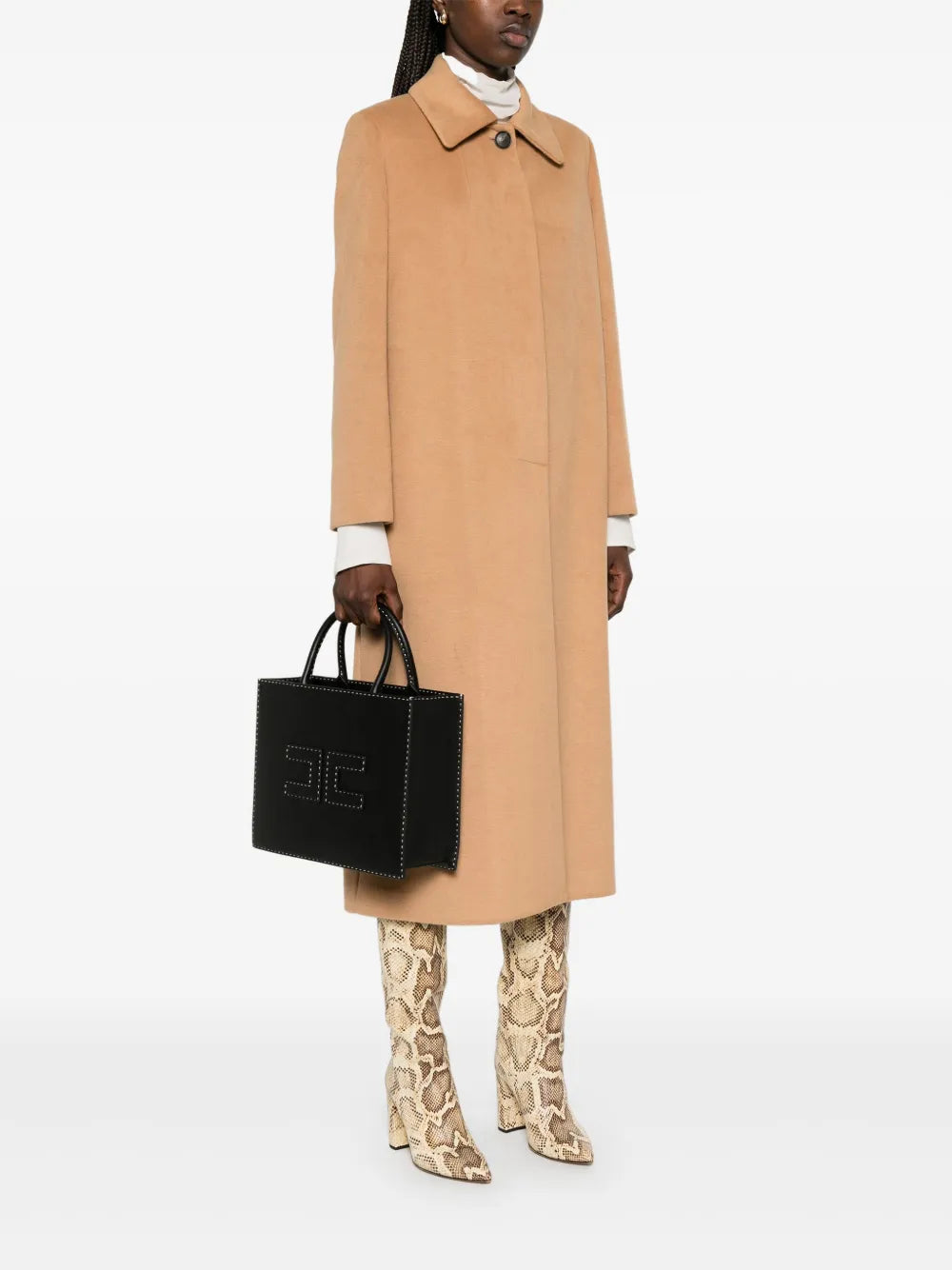 Středně velká tote taška s kontrastními švy