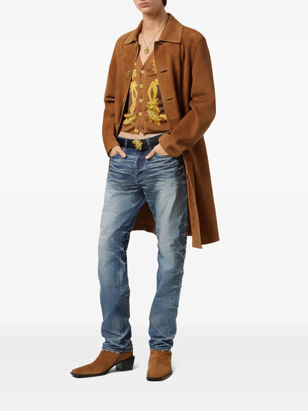 Džíny s rovnými nohavicemi vyrobené v Japonsku