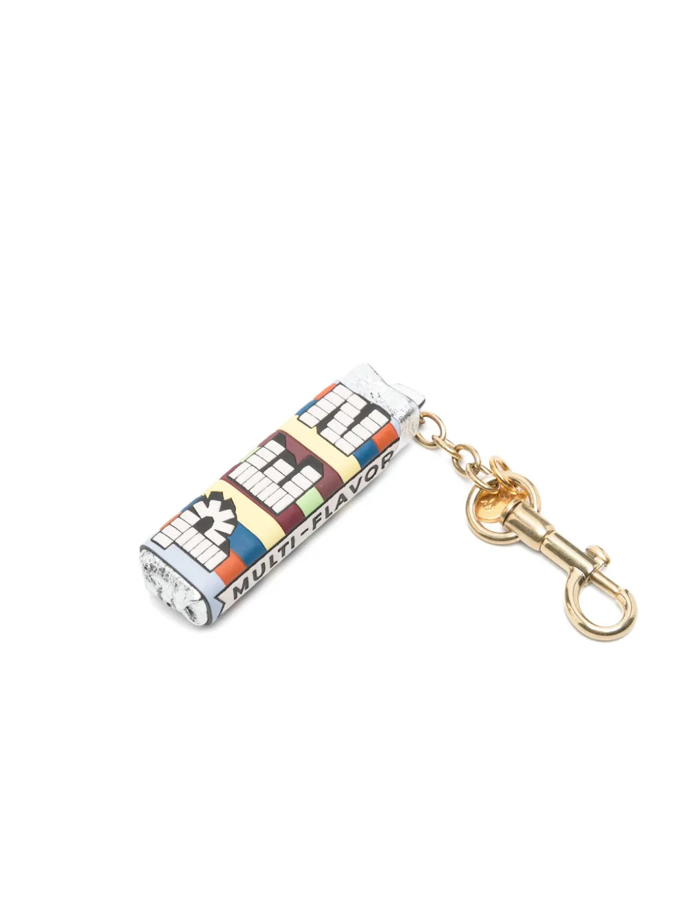 Pez leather keychain