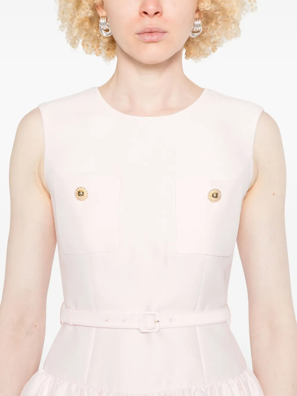 Midi dress made of taffeta