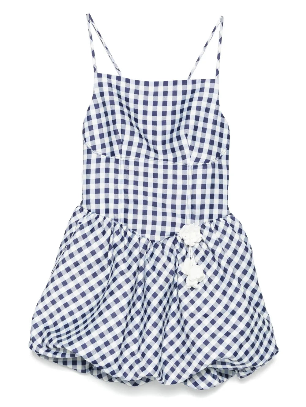 Mini dress with gingham check