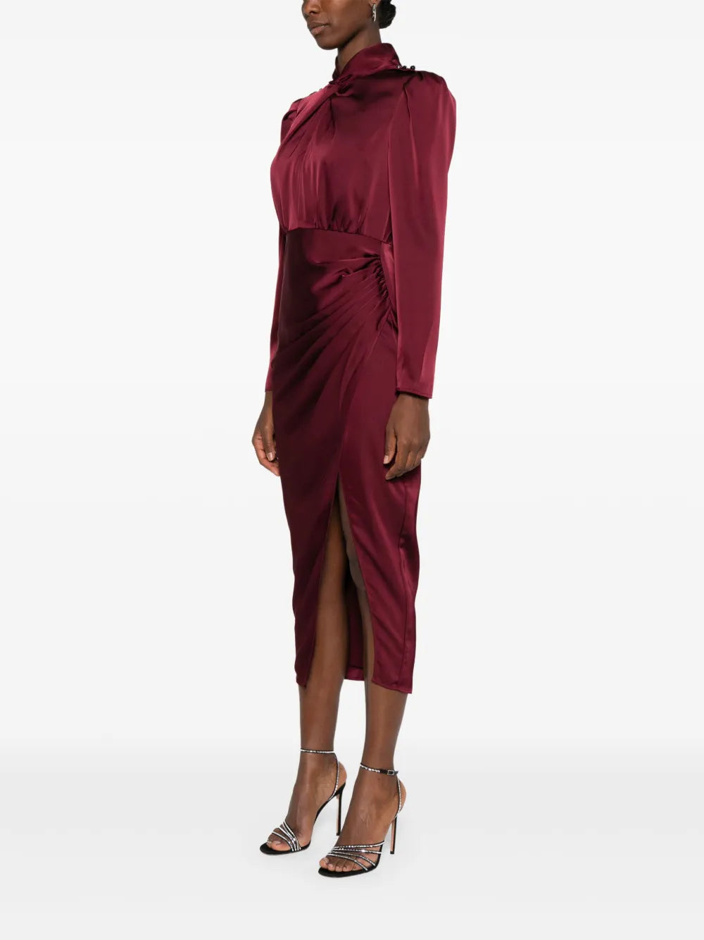 Zviazané midi šaty