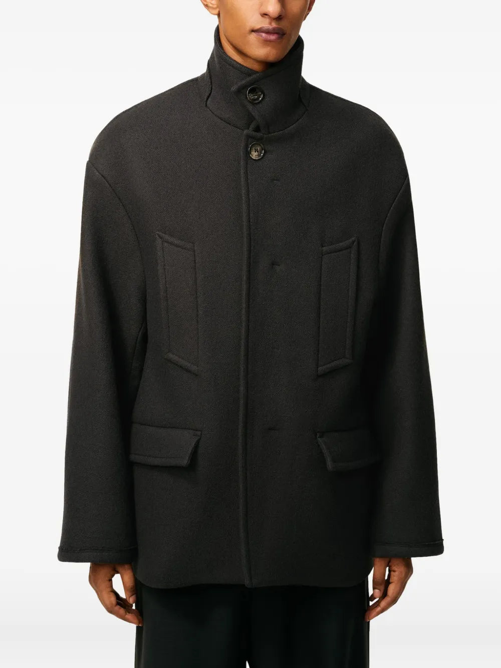 Oversized-Cabanjacke mit Stehkragen