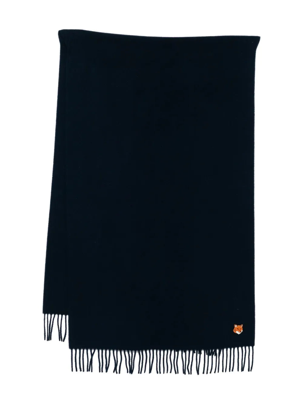 Scarf with logo embroidery