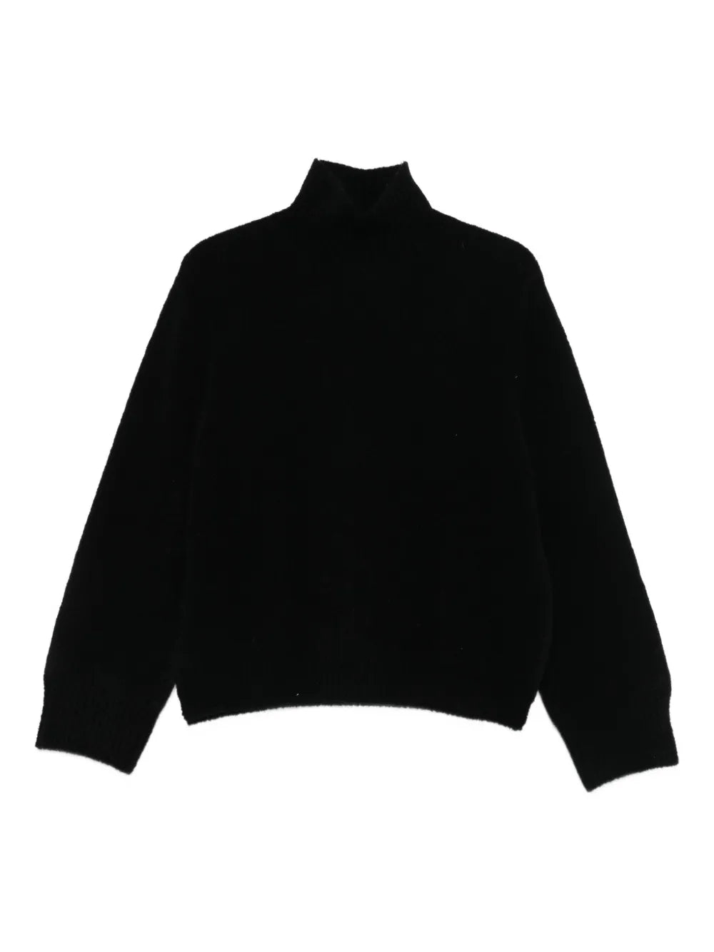 Sweater with stand-up collar