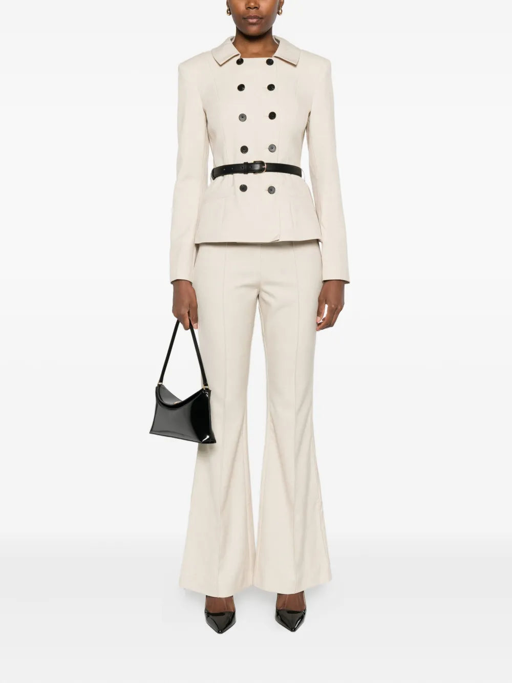 Overal s dvojitým řádkem a páskem