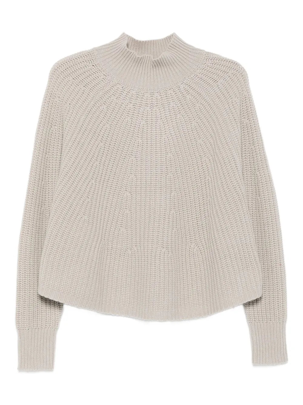 Sweater with stand-up collar