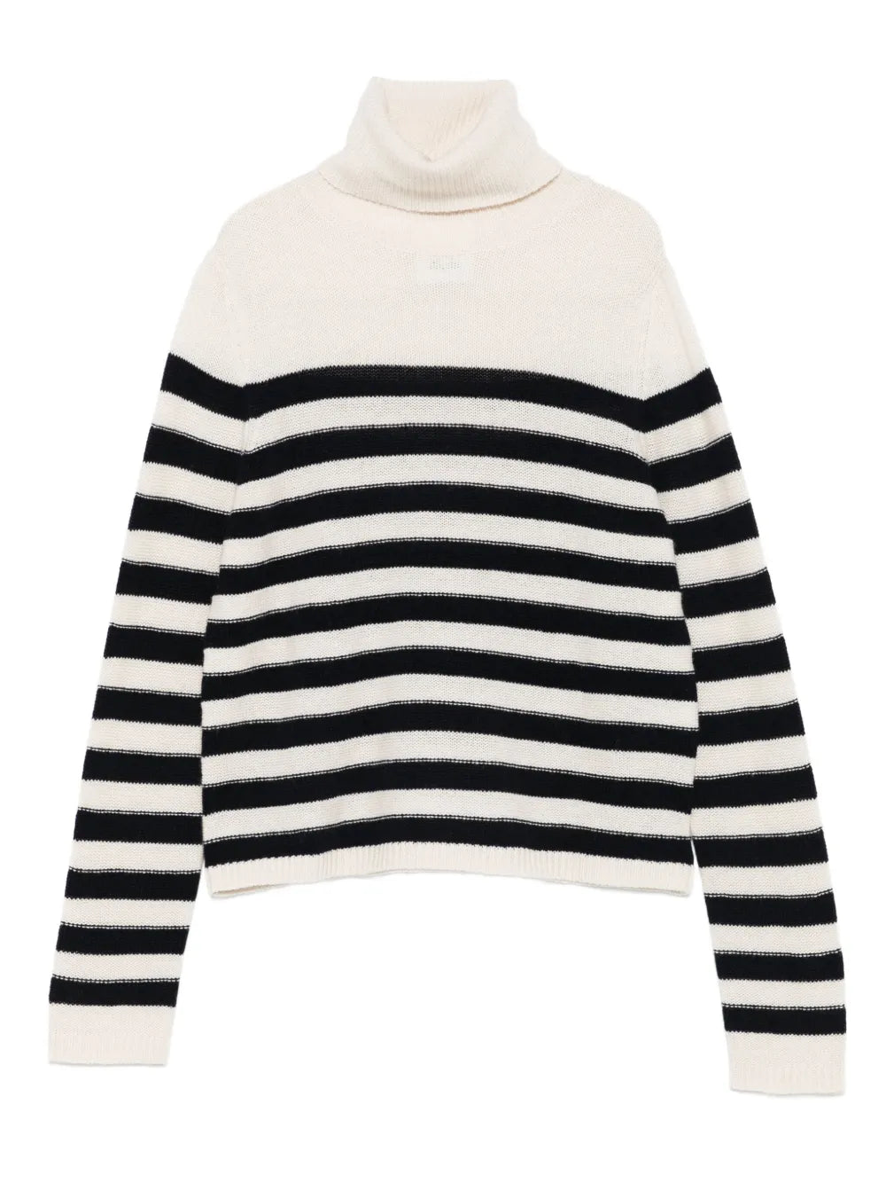 Striped turtleneck sweater