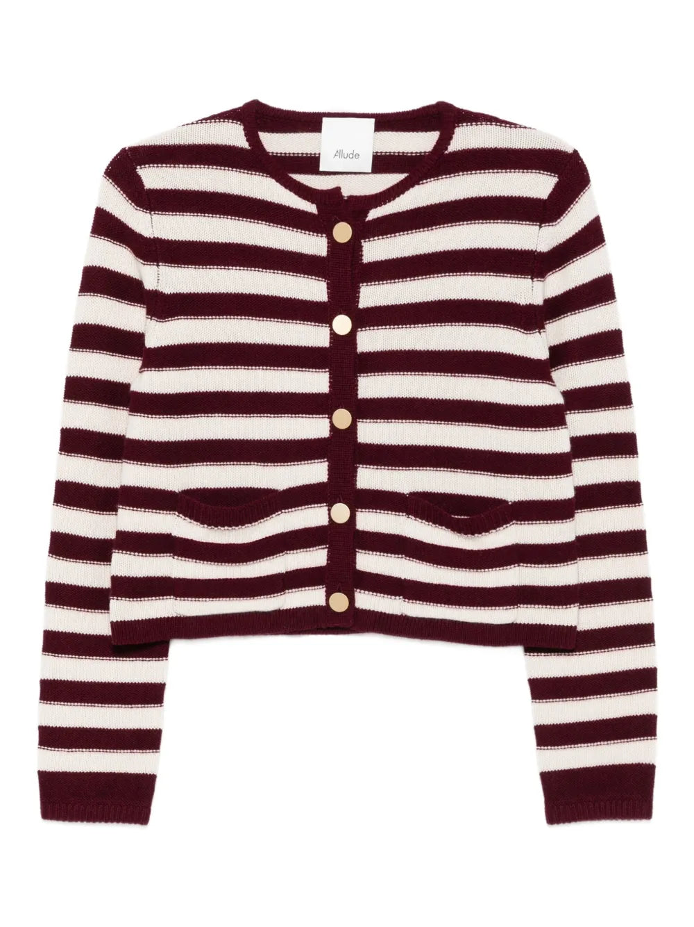 Pruhovaný cardigan s knoflíky