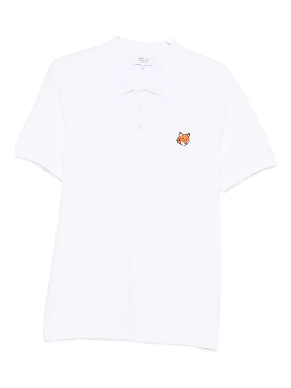 fox motif polo shirt