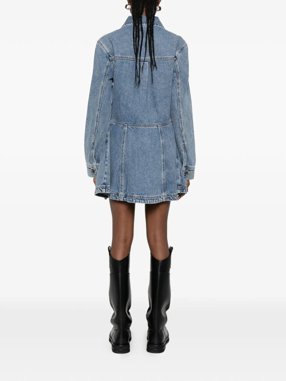 Šaty s kapsou na knoflíky