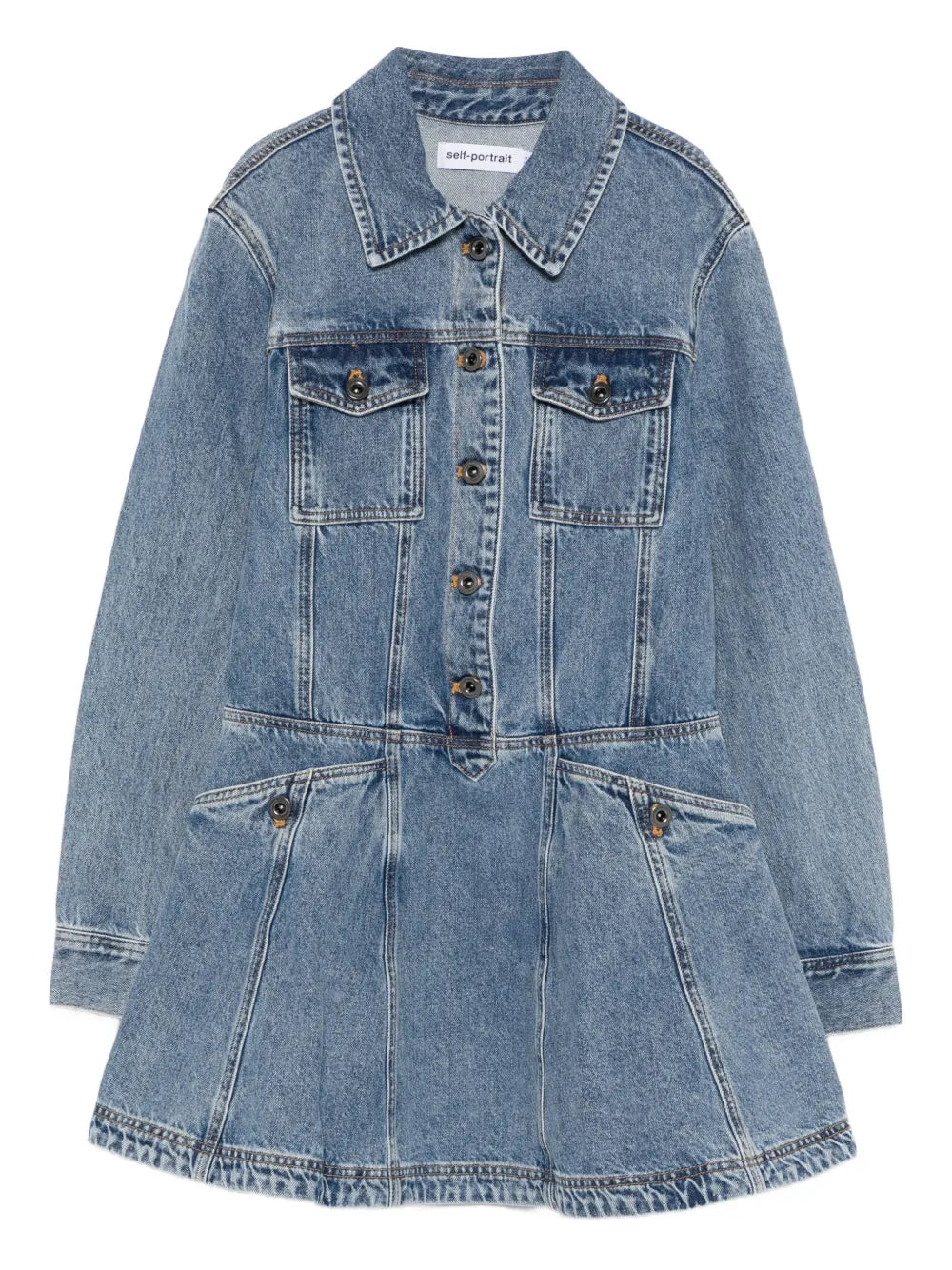 Šaty s kapsou na knoflíky