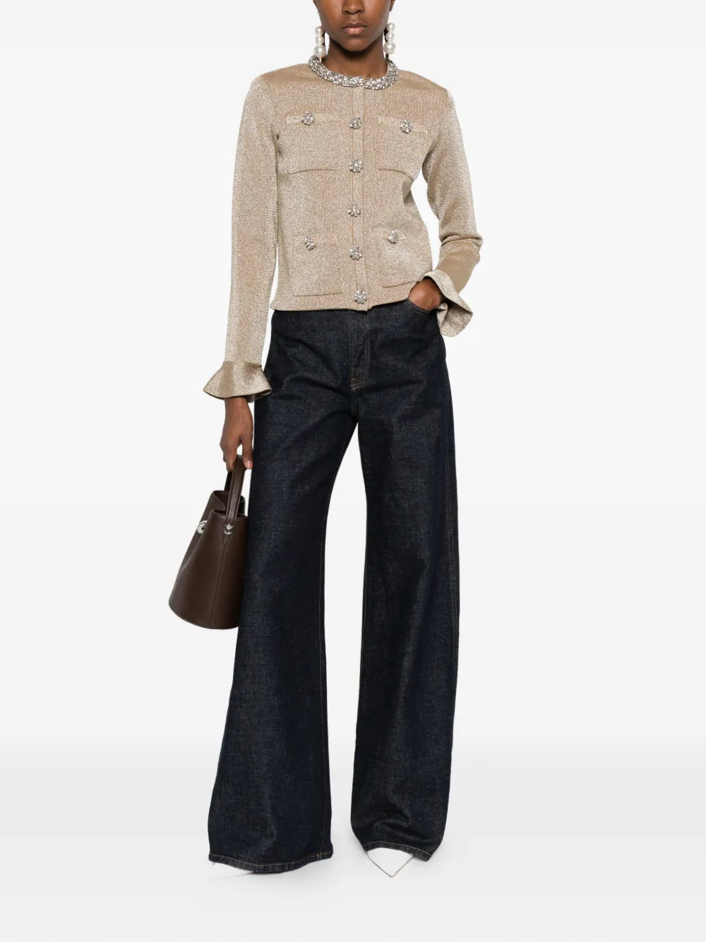 Bunda s krištáľovou výzdobou