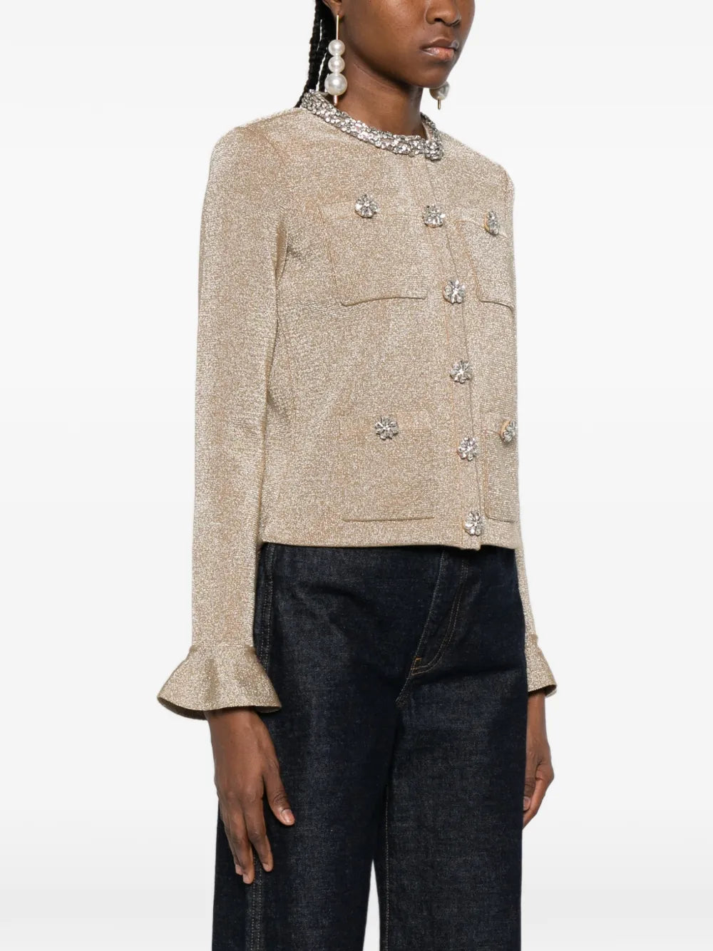 Bunda s krištáľovou výzdobou