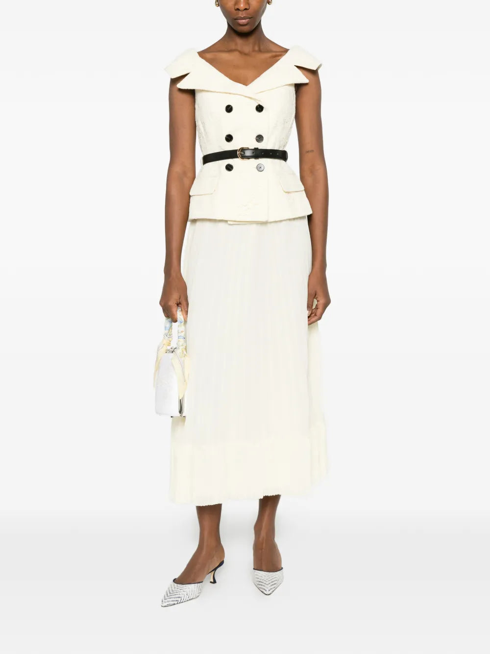 Šifónové midišaty s čipkou