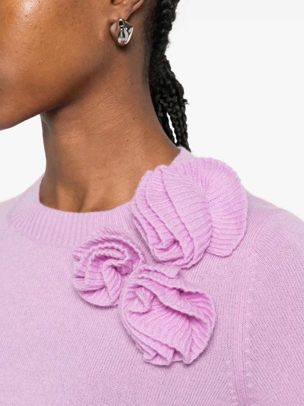 Tričko s květinovou aplikací