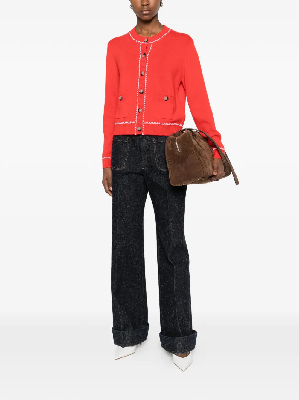 Svetr s našitou kapsou