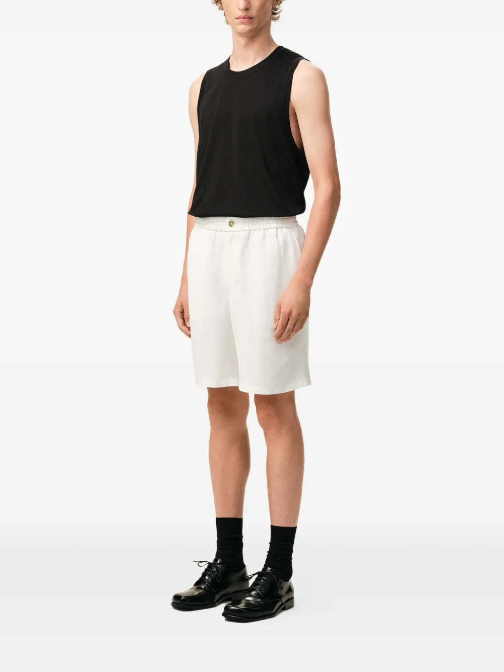 Elasticated Waist Shorts with Embossed Ami de Coeur