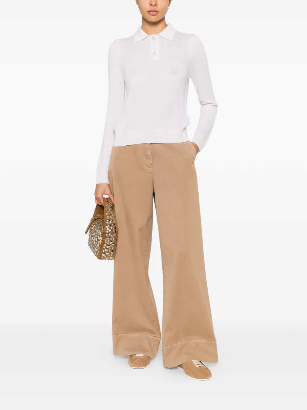 Polo shirt with button closure