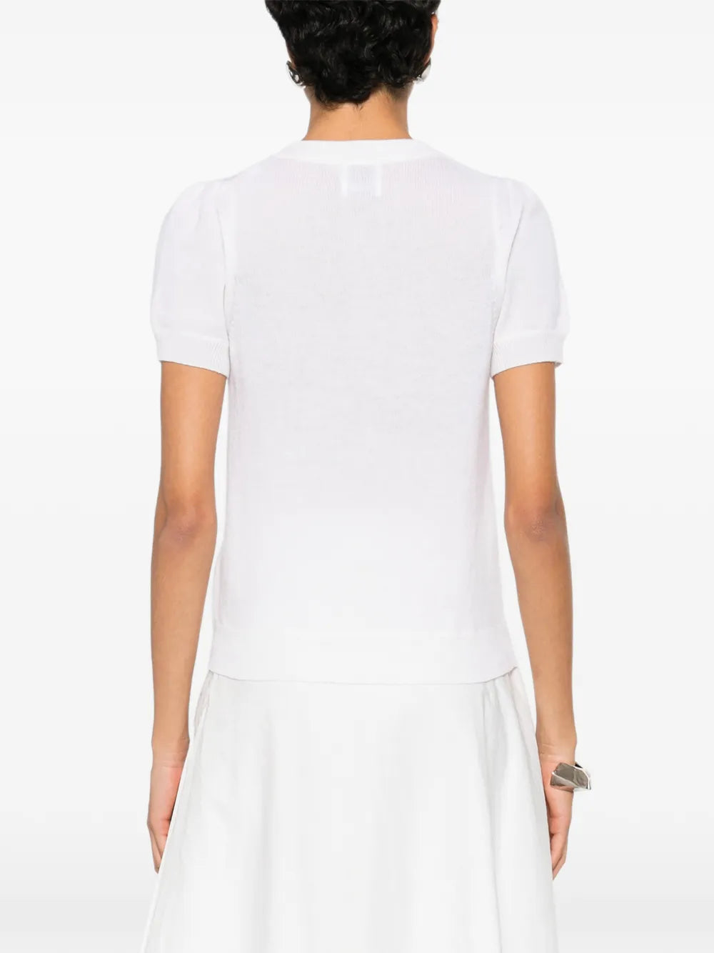 Cardigan with button closure