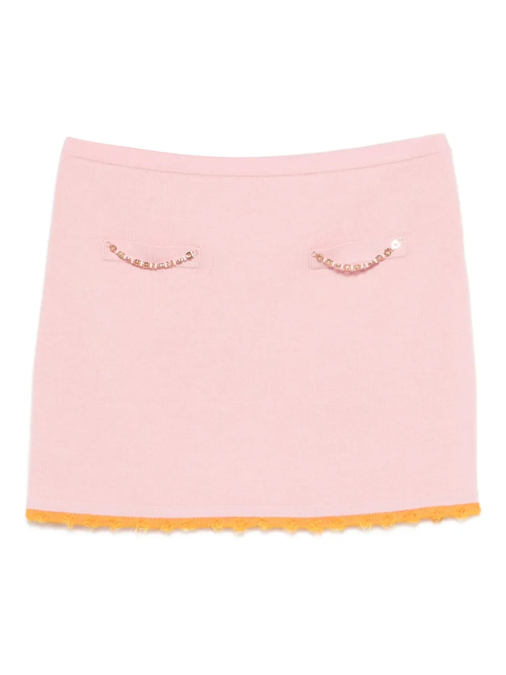 Mini skirt with logo embellishment
