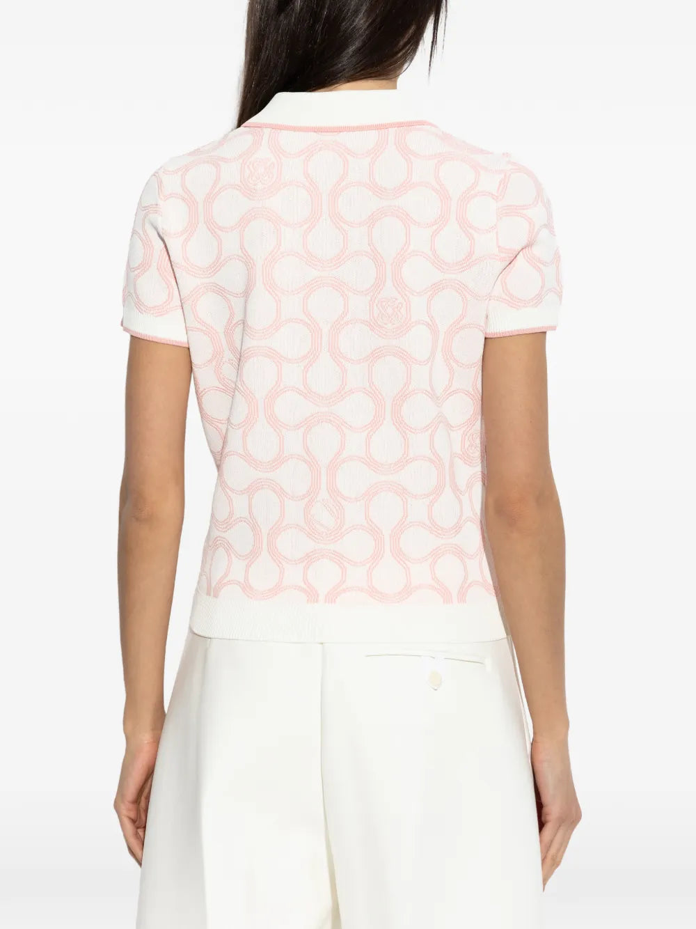 Patterned Polo Shirt