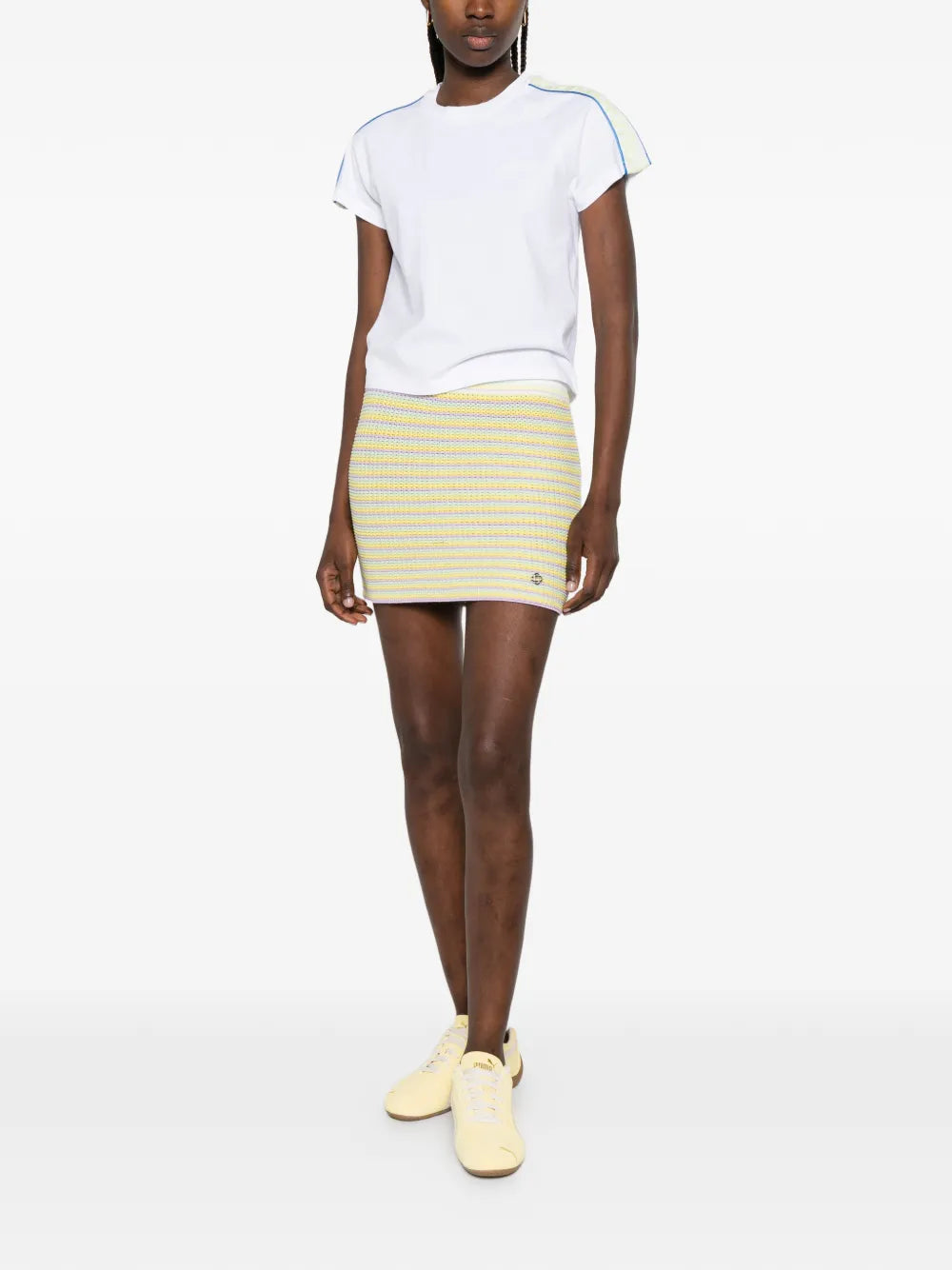 Striped Bourgeois Mini Skirt