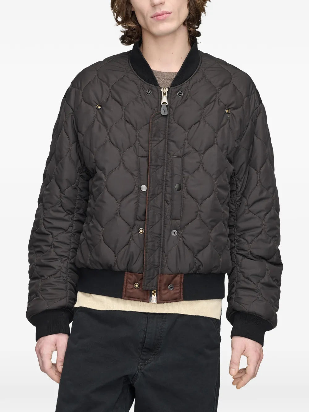 Wendbare Bomberjacke mit Ziernaht