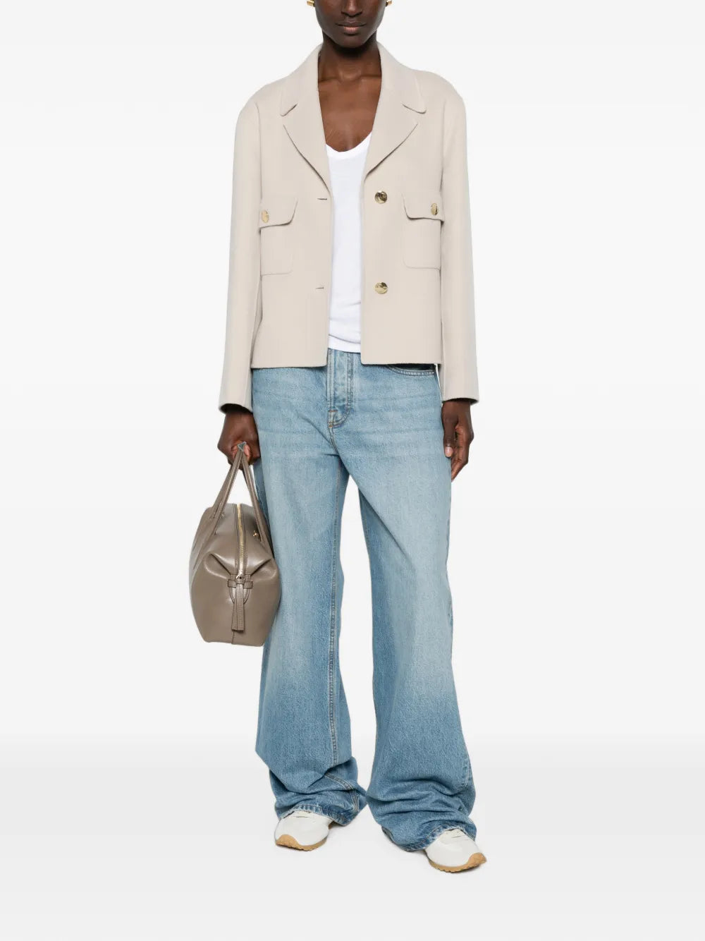 Jacke mit Brusttasche und Knopfverschluss