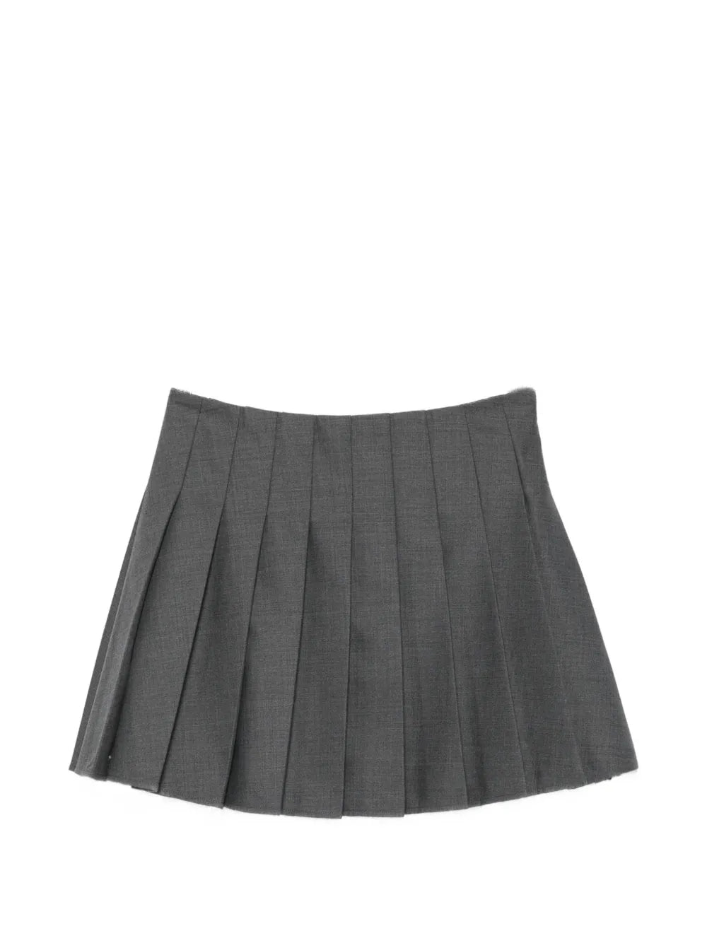 mini skirt with pleats and lace trim