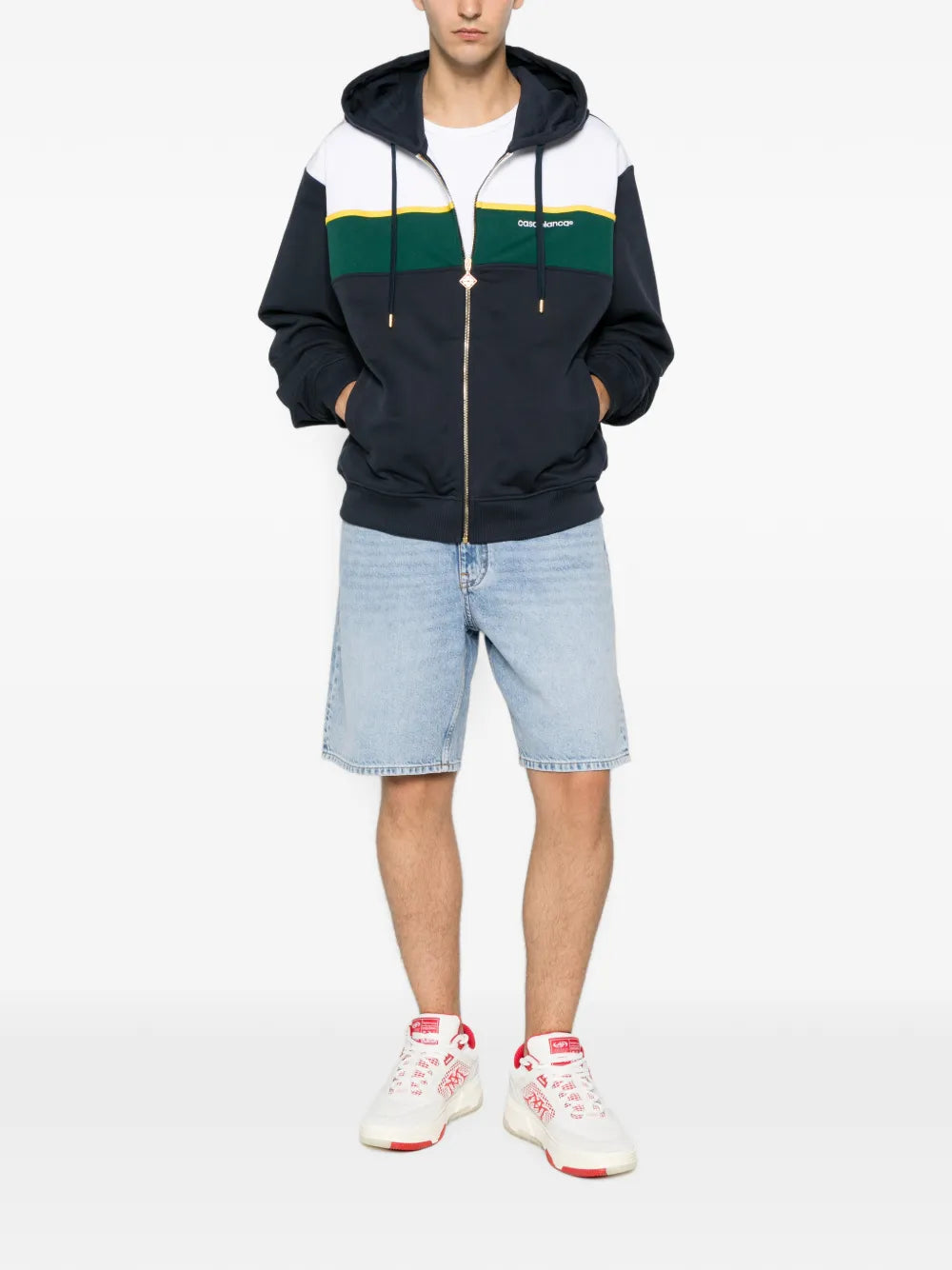 Zip Up Hoodie mit colour-block design