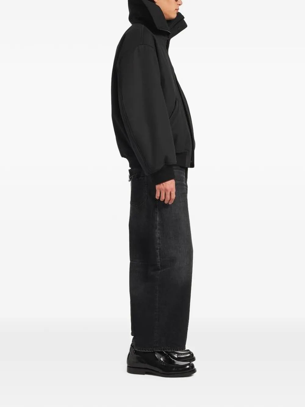 Ausgeblichene Jeans im Distressed-Look
