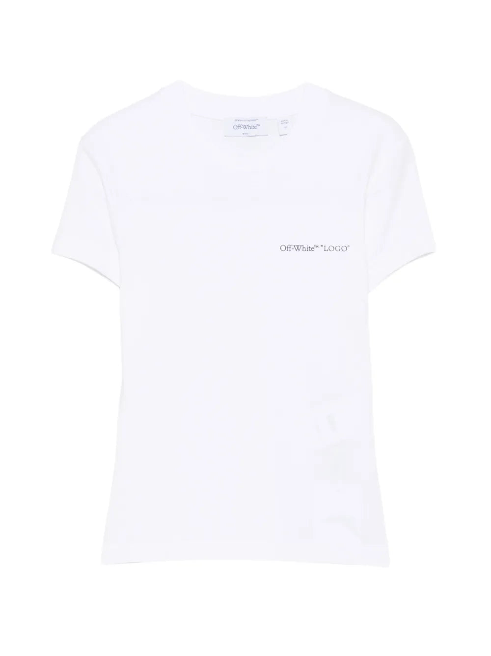 tailliertes T-Shirt mit Logodruck