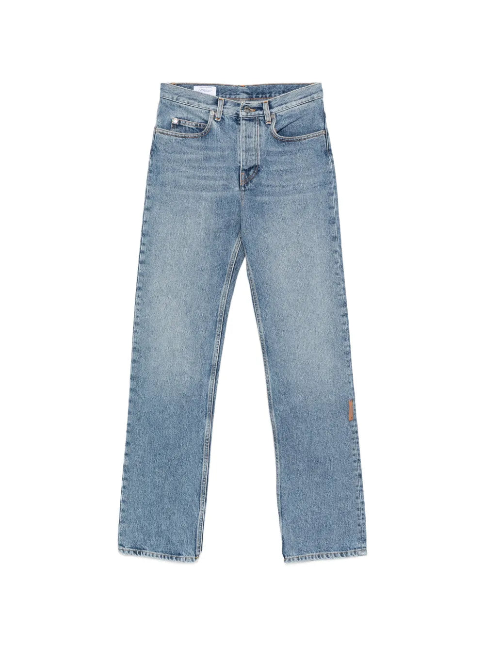 Straight-leg Jeans mit Logo-Aufnäher