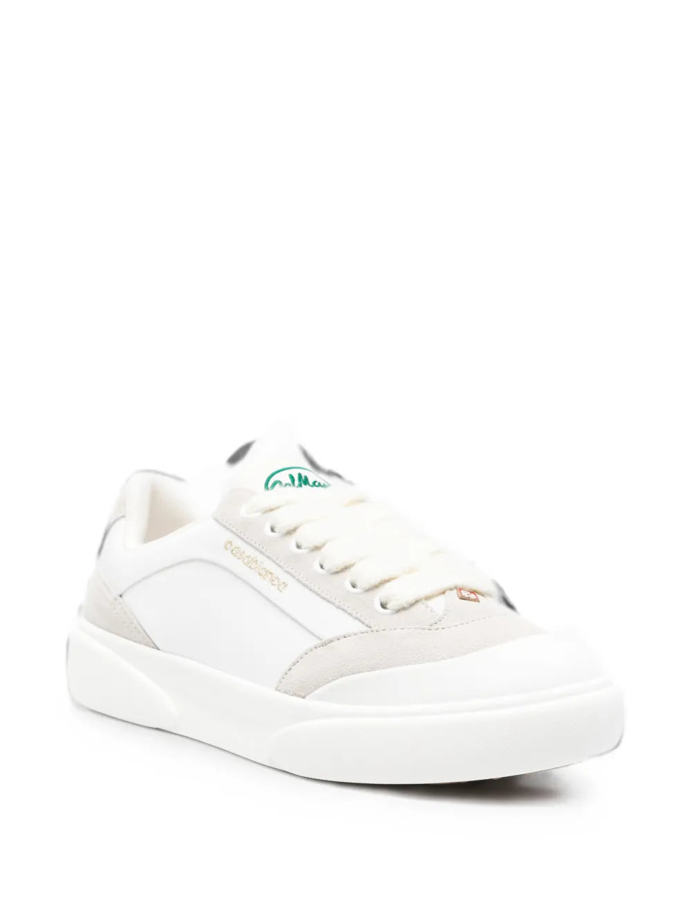 Sneaker mit Veloursleder-Einsätzen und Logo-Print