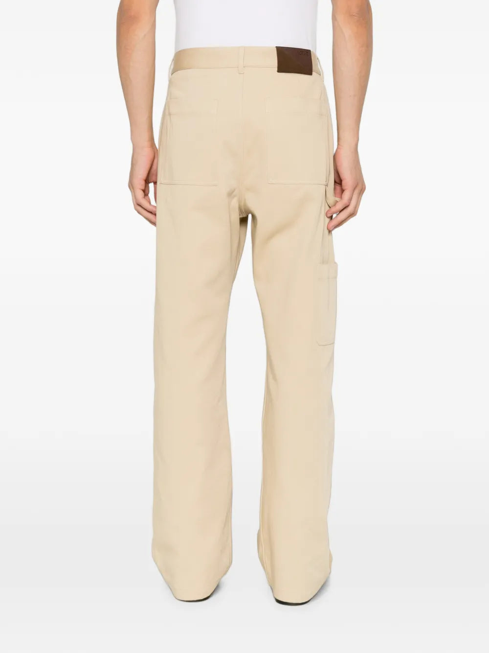 Herren Twillhose mit Logo-Stickerei