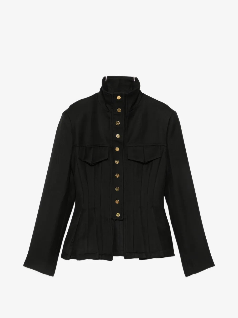 Jacke mit Schößchen und Knopfverschluss