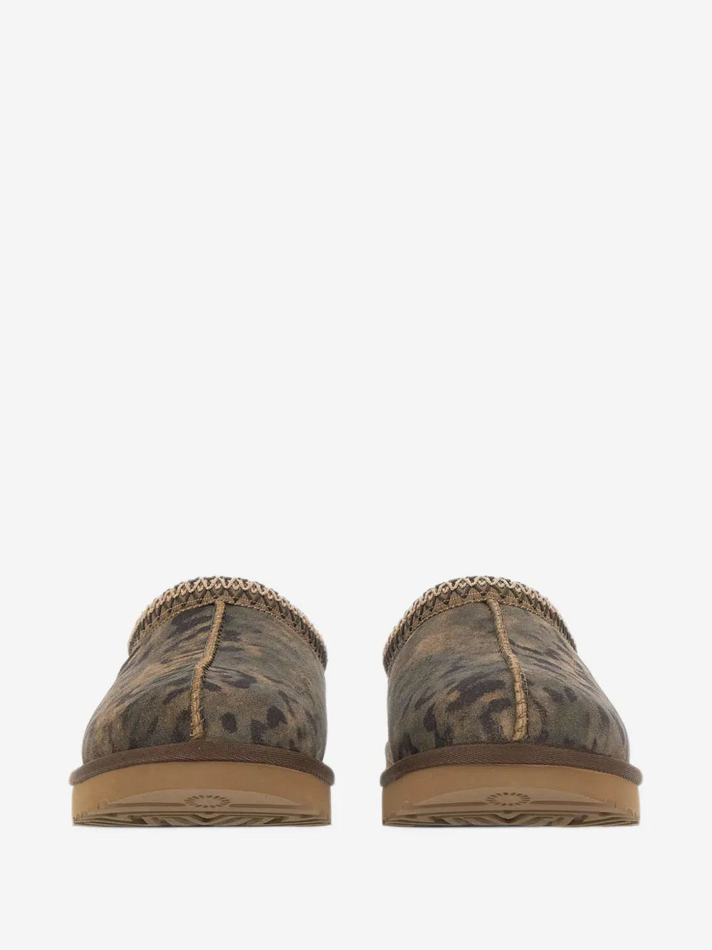 Tasman Damen Mules mit Leopardenprint